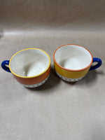 (B) Set Of 2 Mexican Sunrise Coffee Mugs