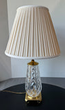 Waterford Crystal & Brass Table Lamp (WORKS)