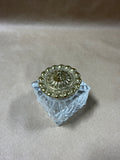 Virginia Metalcrafters Crystal Inkwell