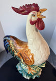 XL Italian Style Glazed Ceramic Rooster