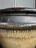 XL Drip Glazed Pottery Planter