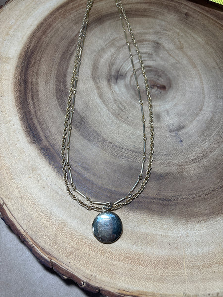 Gold Tone Watch & Locket