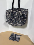 Coach Leopard Print Packable Travel Weekend Bag With Pouch