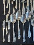 64-Piece Stieff Sterling Silver Monogrammed Flatware