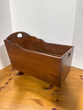 Wooden Cradle Magazine Holder