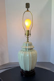 Crackled Ceramic Ginger Jar 3-Way Lamp (WORKS)