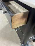 Antique Black Painted Hitchcock Style Dresser with Marble Top***HEAVY ITEM***READ DETAILS ON PICK UP POLICY***