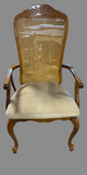 Haynes Furniture Cane Back Arm Chair