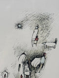 “Drawing with the Moon” Print by Witold Kaczanowski; Signed & Numbered (16/100)