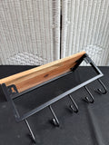 Wall Hanging Shelf With 5 Hooks