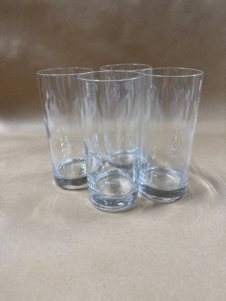 Set Of 4 Luigi Bormioli Drinking Glasses — Made In Italy — Signed At Bottom // 2 Sets Available // *** PRICED INDIVIDUALLY ***