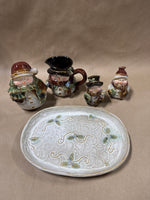 Snowman 5 Piece Hostess Set With Box