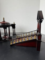 4-Piece Bombay Company Mahogany Wooden Architectural Executive Golf Putting Set