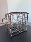 Heavyweight Vintage Style Metal Bottle Caddy