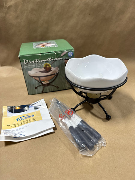Distinction 7 Piece Chocolate Fondue Set With Box