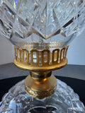 Waterford Crystal Vintage Electric Hurricane Lamp (WORKS)