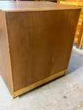 Danish Mid Century Modern Teak Veneer 3 Drawer Night Stand