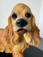 Cocker Spaniel Vintage Resin Dog Statue