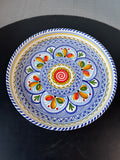 Round Hand Painted Spanish Pottery Tray