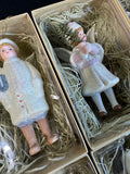 8-Piece Costco Angel Porcelain Ornament Victorian Set with Boxes