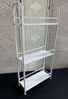 White Metal 3-Tier Utility Shelf