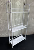 White Metal 3-Tier Utility Shelf
