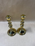Pair Of Virginia Metalcrafters Candlestick Holders