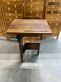 Antique Child's School Desk with Chair