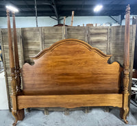 Thomasville King Poster Bed with Rails, No Slats