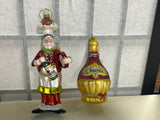 Chef & Wine Glass Ornaments