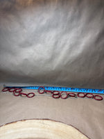 Necklace with Burgundy Circles