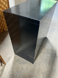 Black Metal 2 Drawer File Cabinet
