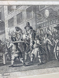 Burning the Rumps at Temple Bar Plate 11 by William Hogarth