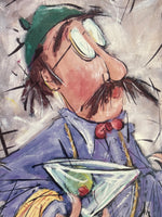Martini Monieur by Joanna; Signed Print