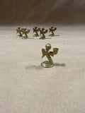 Set Of 6 Mini Brass Kneeling Angel Candle Holders // 2 Available // **** PRICED INDIVIDUALLY ****