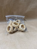 Set Of 8 Straw Grass Napkin Rings