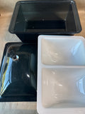 Blue Vintage Tasty Temp Double Compartment Acrylic Server