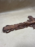 Art Deco Wooden Crucifix Wall Hanging
