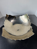 Aluminum Leaf Shaped Centerpiece Bowl