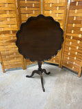 Scallop Edge Tilt Top Table, Unbranded