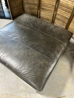 Large Leather Ottoman