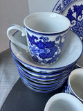 19-Piece Bombay Company Asian Garden Blue & White Chinoiserie China Set
