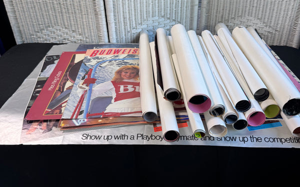 Assorted Lot of Vintage Budweiser Girls Posters