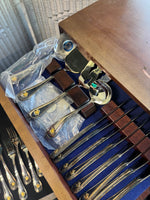 44-Piece Towle Anheuser-Busch Silver Plate Hostess Flatware Set in Box