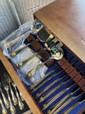 44-Piece Towle Anheuser-Busch Silver Plate Hostess Flatware Set in Box