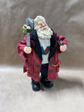 Golfing Santa Claus With Box