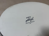 Oval Stoneware Baking Dish Grey Ombre made in Portugal