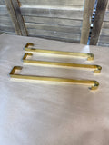 Set Of 3 Brass Wreath Holders