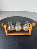 Better Homes & Gardens Glass and Wood Propagation Vase Station Set