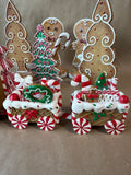 Gingerbread Style Holiday Decoration Pieces - 7 Pieces